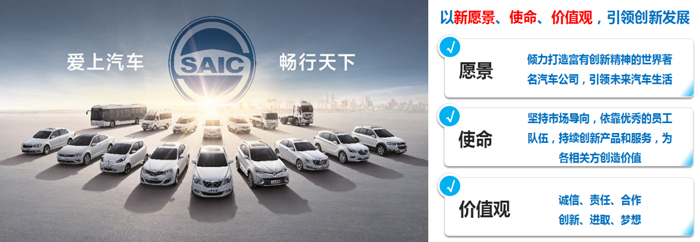 上汽集團(tuán)發(fā)布全新愿景、使命、價值觀